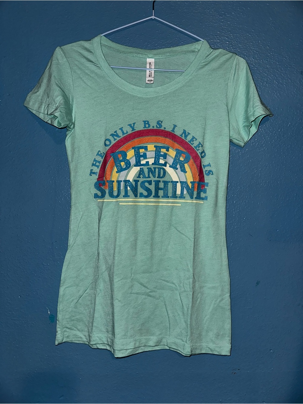 Beer and Sunshine Graphic Tee - Mint